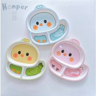 Khay ăn dặm 3 ngăn Honper HP-2409
