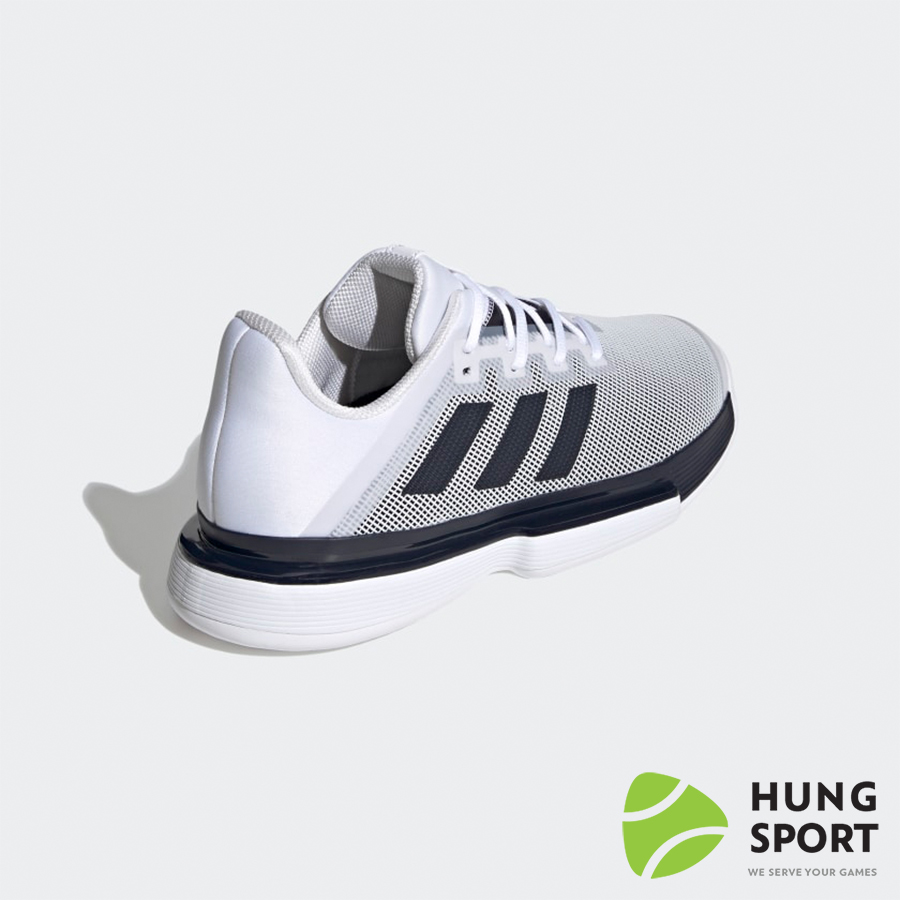 Giày Tennis Adidas Solematch Bounce M Trắng/Đen