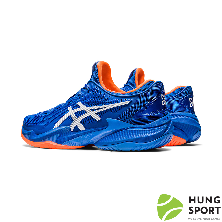 Giày Tennis Asics Court FF3 Novak Xanh/Trắng/Cam