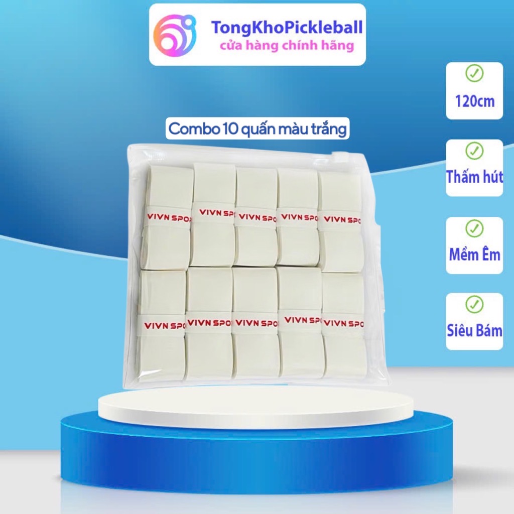 Quấn cán vợt Tennis/Cầu Lông/PickLeball VivnSport Chính Hãng
