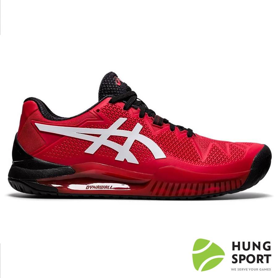 Giày Tennis Asics Gel Resolution 8 Đỏ/Trắng/Đen