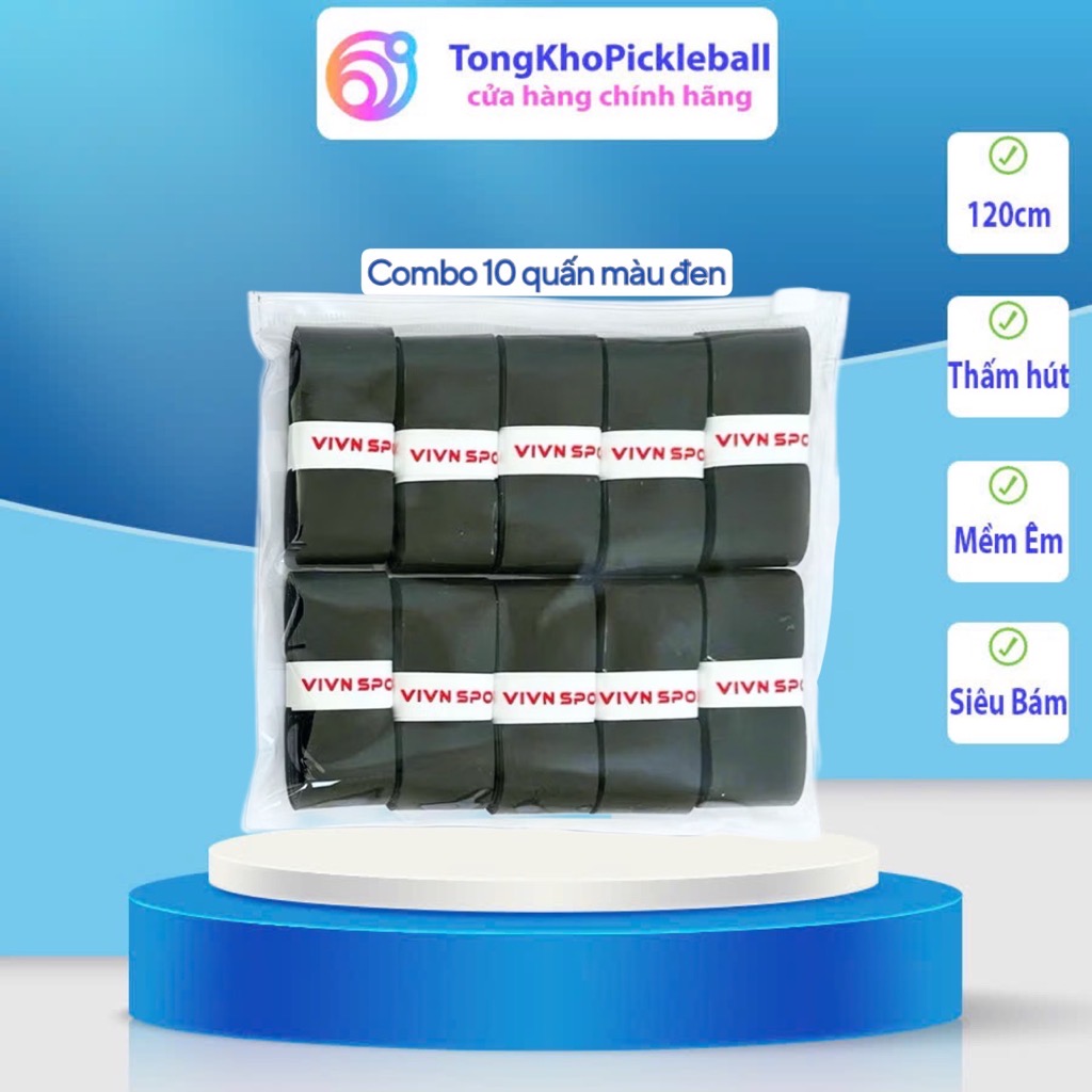 Quấn cán vợt Tennis/Cầu Lông/PickLeball VivnSport Chính Hãng