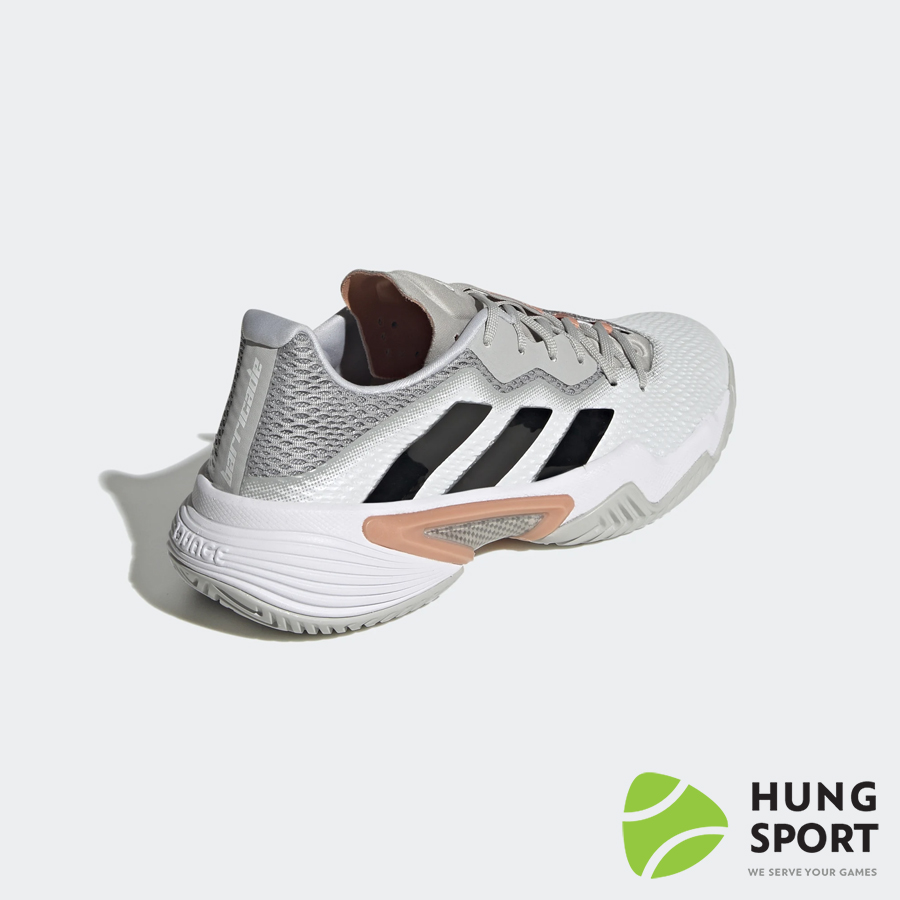 Giày Tennis Adidas Barricade Ghi/Đen/Trắng