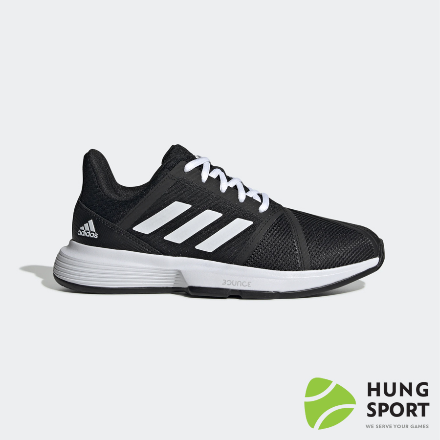 Giày Tennis Adidas CourtJam Bounce Đen/Trắng