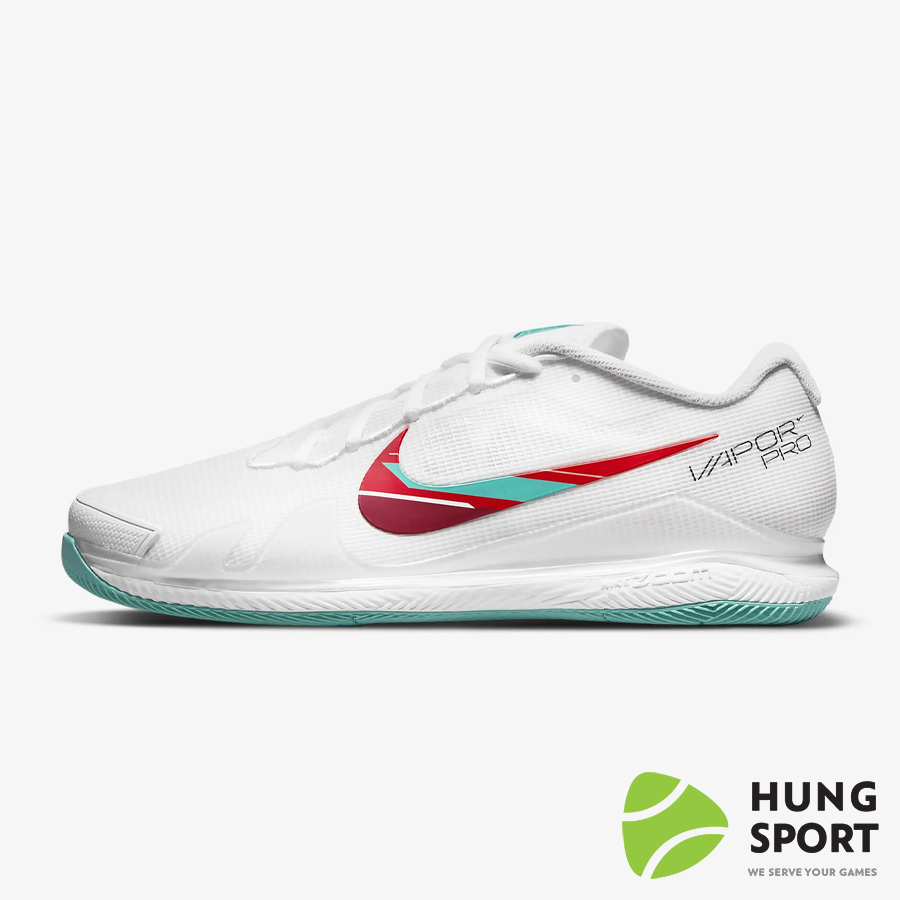 Giày Tennis Nike Zoom Vapor Pro HC Trắng/Đỏ/Trắng