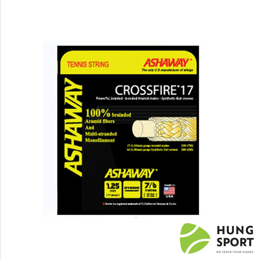 Cước tennis Ashaway Crossfire (Sợi 6m)