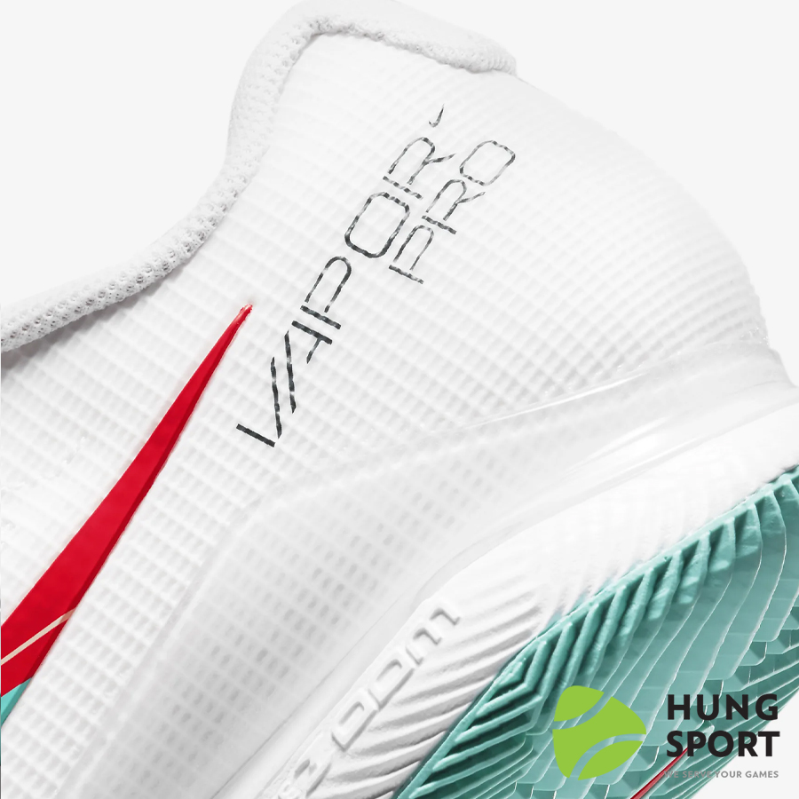 Giày Tennis Nike Zoom Vapor Pro HC Trắng/Đỏ/Trắng