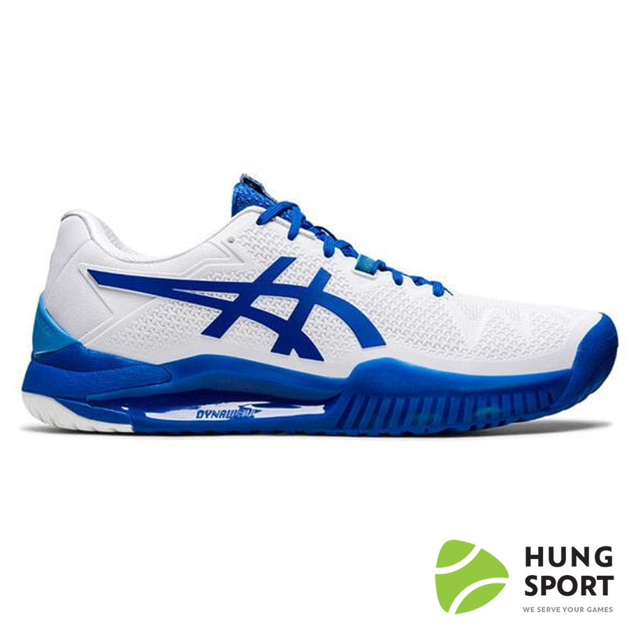 Giày Tennis Asics GEL RESOLUTION 8 Trắng/Xanh