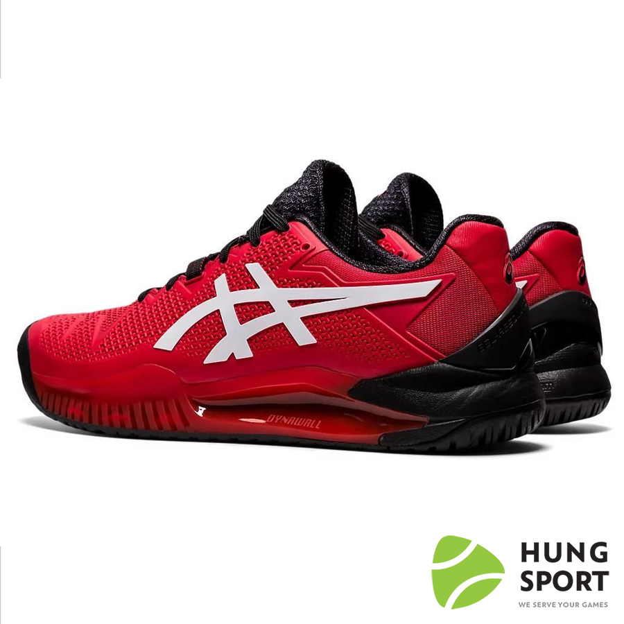 Giày Tennis Asics Gel Resolution 8 Đỏ/Trắng/Đen