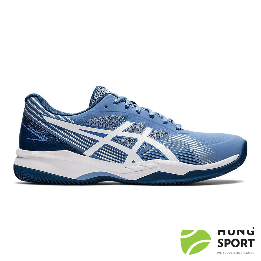 Giày Tennis Asics Gel Game 8 Xanh/Trắng