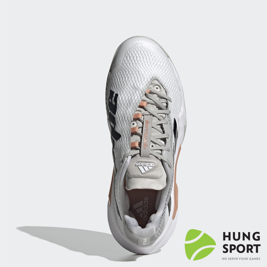Giày Tennis Adidas Barricade Ghi/Đen/Trắng