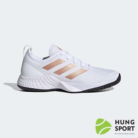 Giày Tennis Adidas Court Control Trắng/Vàng/Đen