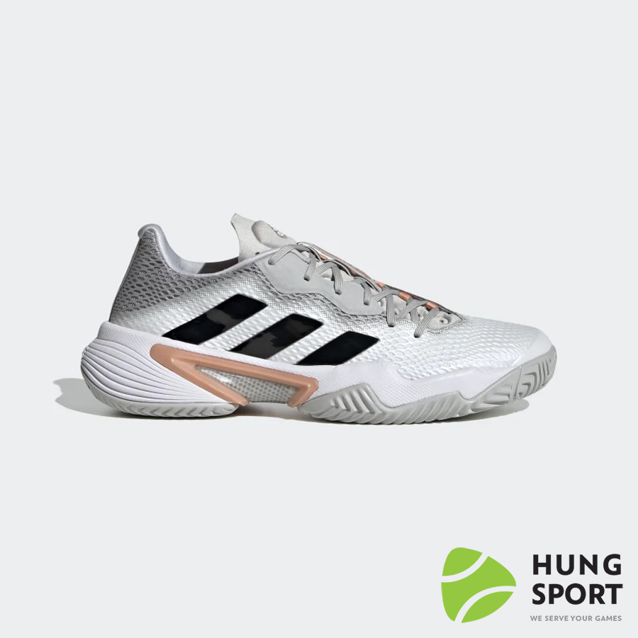 Giày Tennis Adidas Barricade Ghi/Đen/Trắng