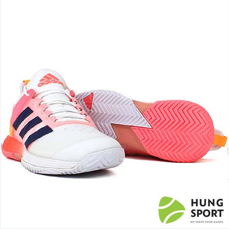 Giày Tennis Adidas Adizero Ubersonic 4 Trắng/Đen/Hồng