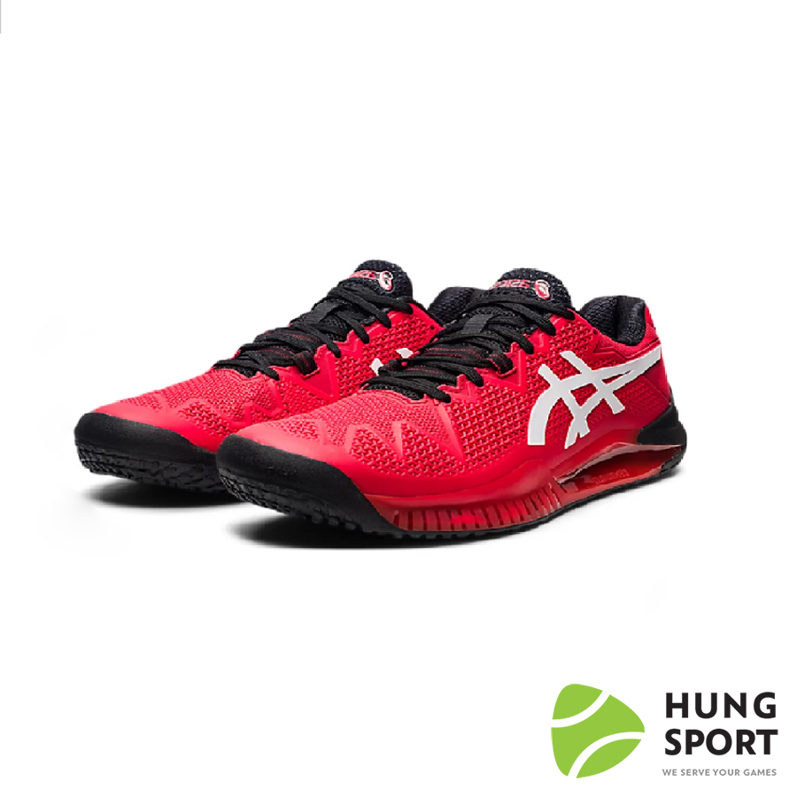Giày Tennis Asics Gel Resolution 8 Đỏ/Trắng/Đen
