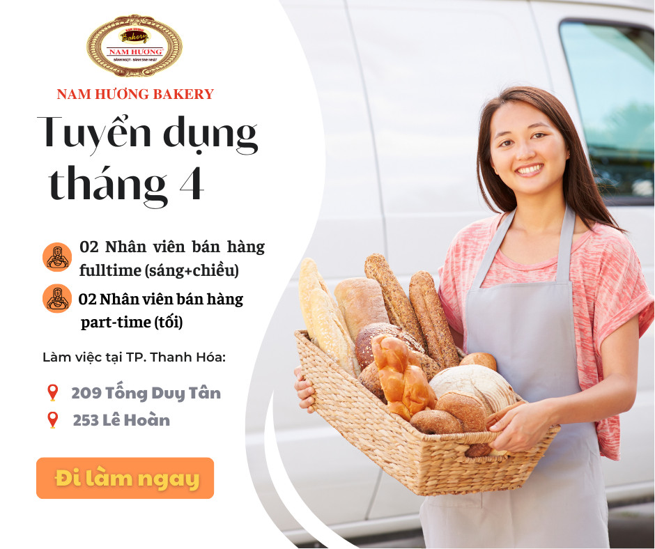 TUYỂN DỤNG THÁNG 4/2023_ NHÂN VIÊN BÁN HÀNG FULLTIME/PART-TIME