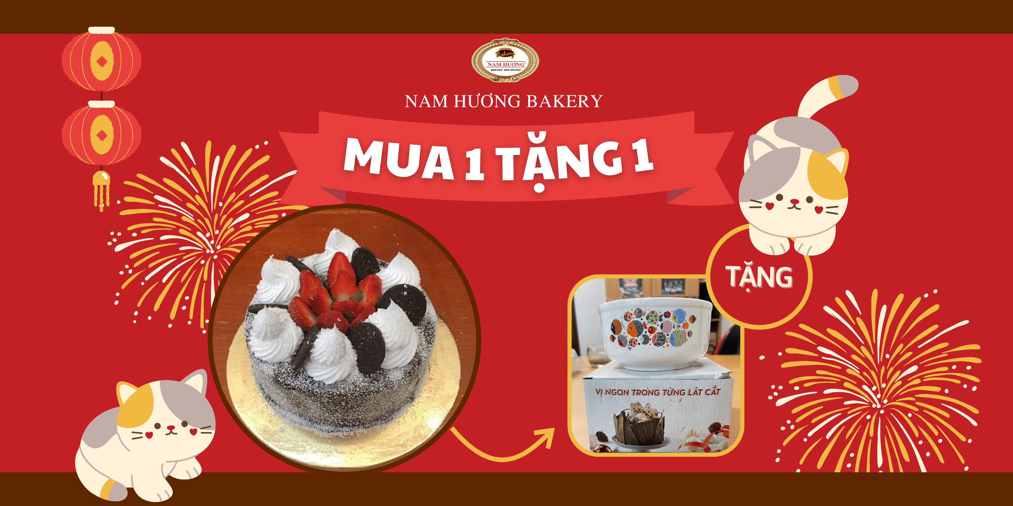 [CHƯƠNG TRÌNH KHUYẾN MÃI] 🎉MỪNG NĂM MỚI ĐẾN🎉 TẶNG 500 SUẤT QUÀ KHI MUA BÁNH KEM SOCOLA