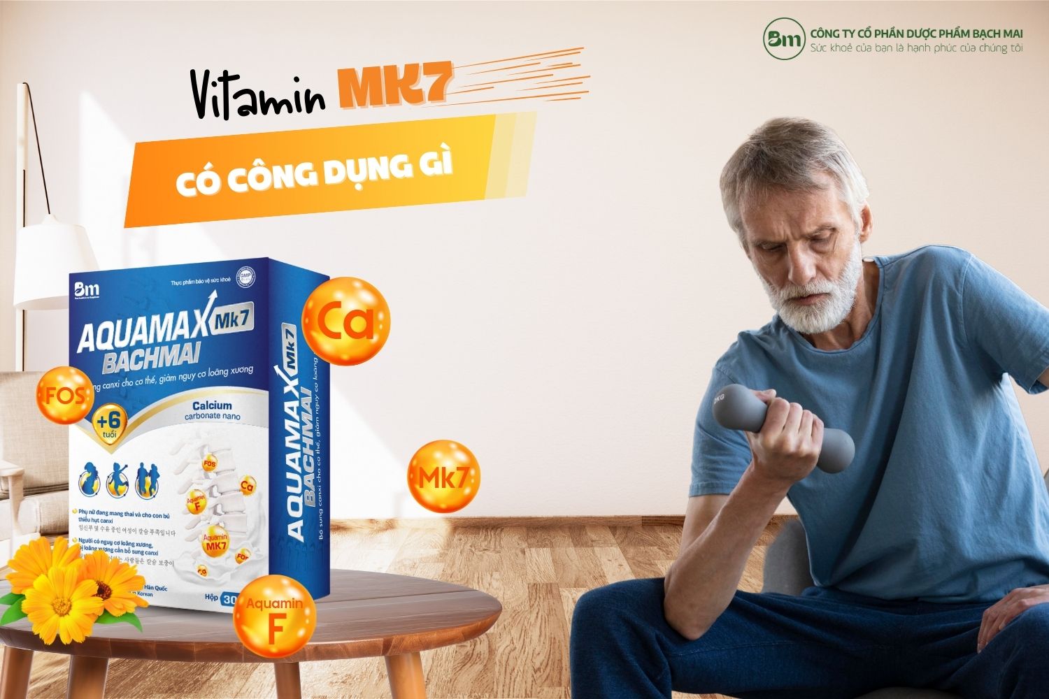 Vitamin MK7 có công dụng gì đối với sức khỏe xương khớp?