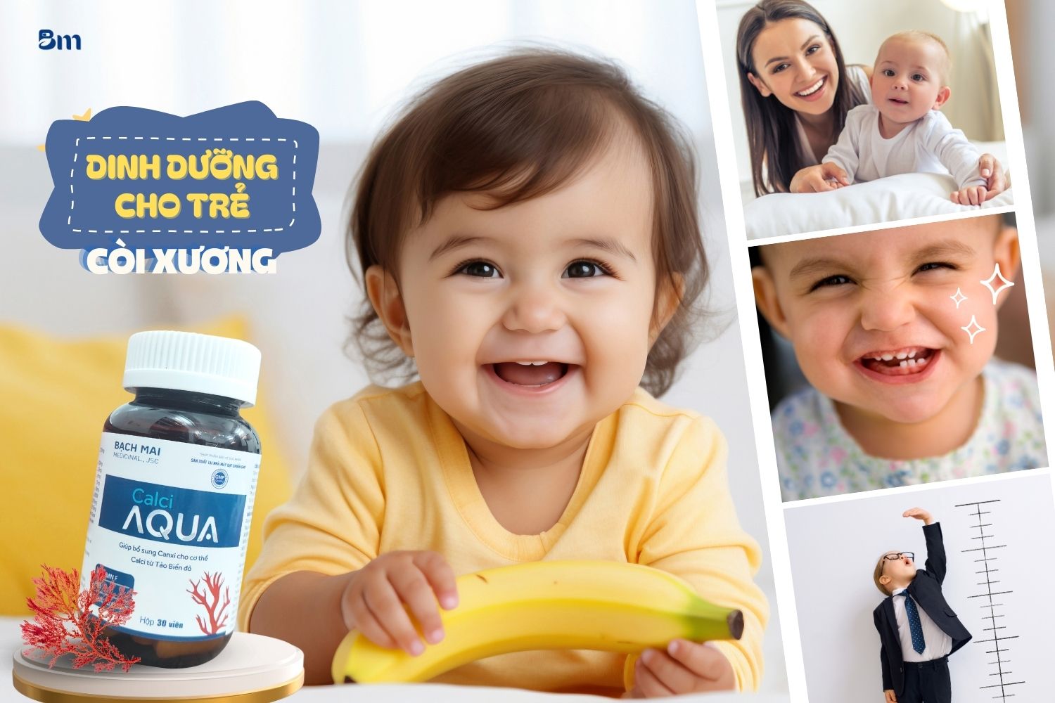 Chế độ và tầm quan trọng của dinh dưỡng cho trẻ còi xương