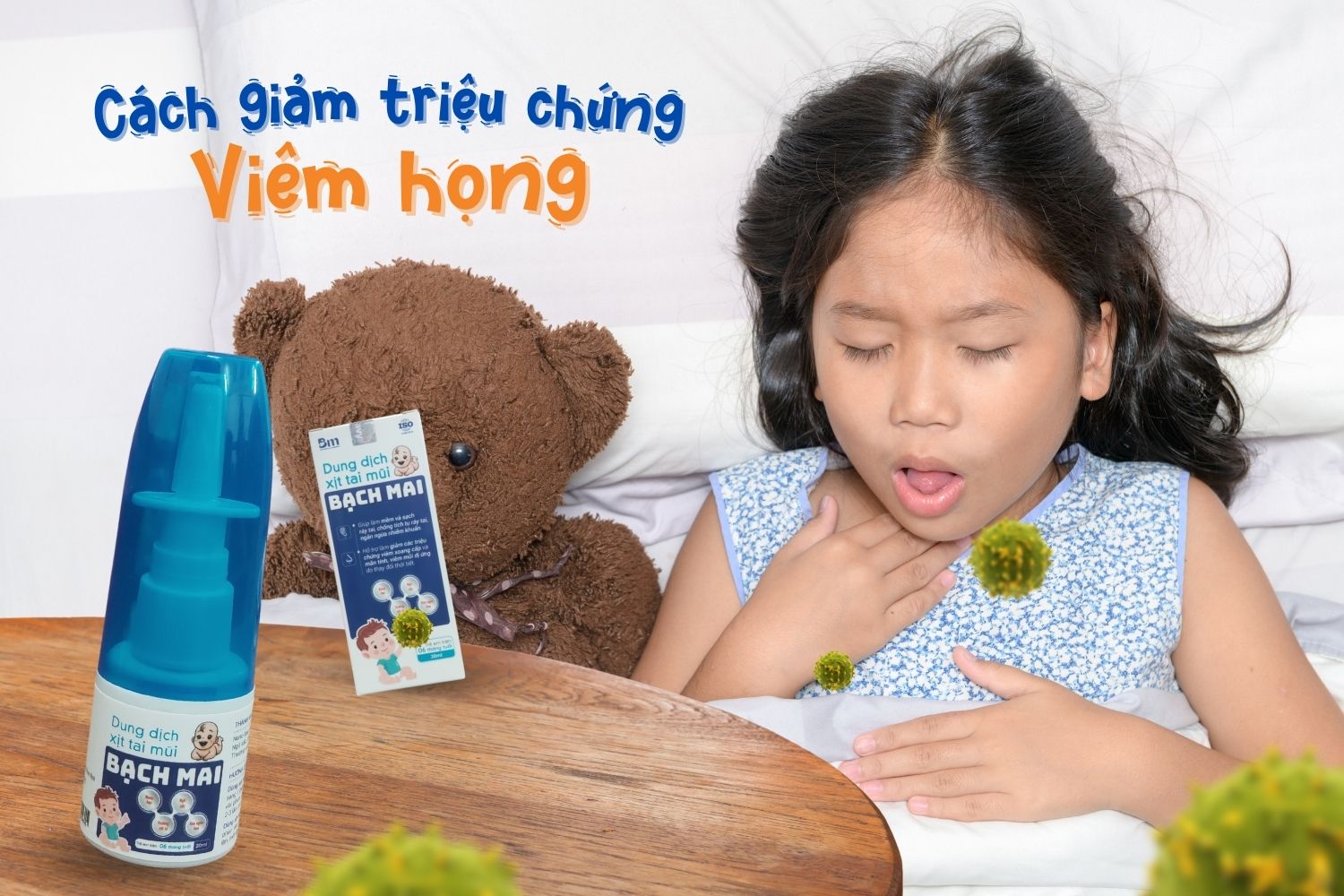 Mách mẹ 7+ cách giảm triệu chứng viêm họng không cần kháng sinh