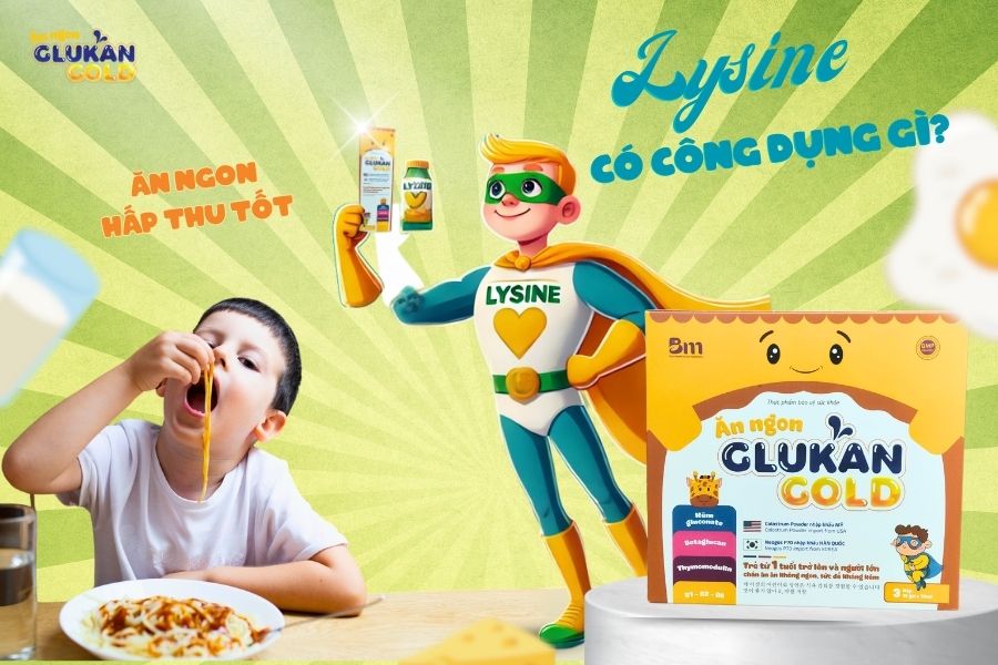 Lysine có tác dụng gì trong việc cải thiện chứng biếng ăn ở trẻ?