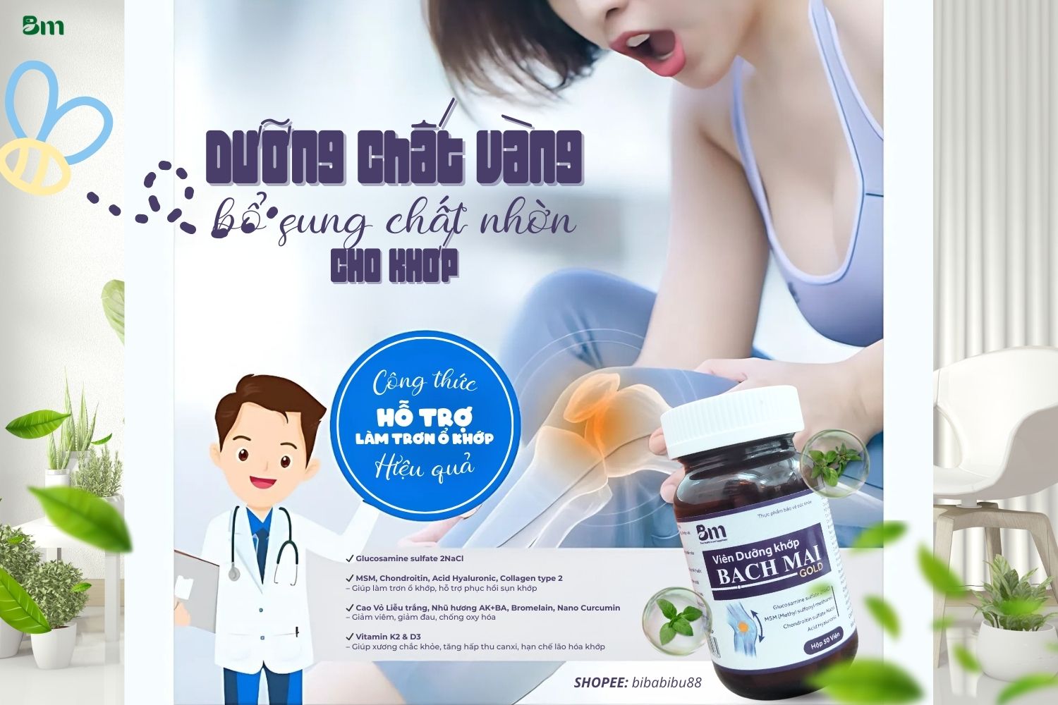 Bí quyết vàng bổ sung chất nhờn cho khớp, giúp vận động linh hoạt