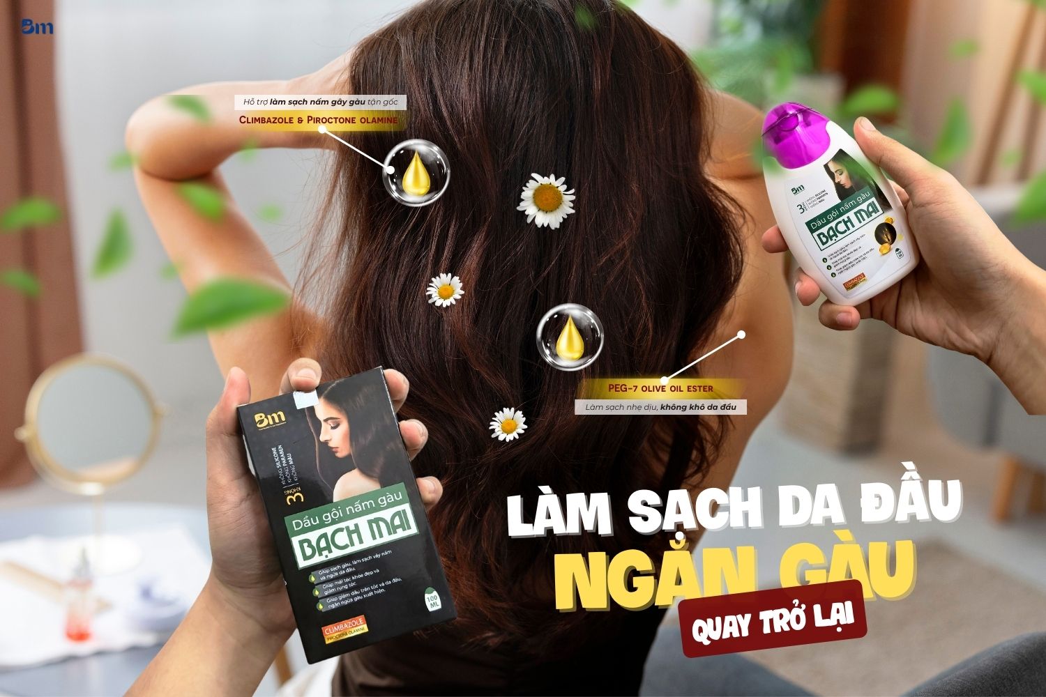 Dầu gội trị gàu dứt điểm: Giải pháp cho mái tóc sạch khỏe tự tin