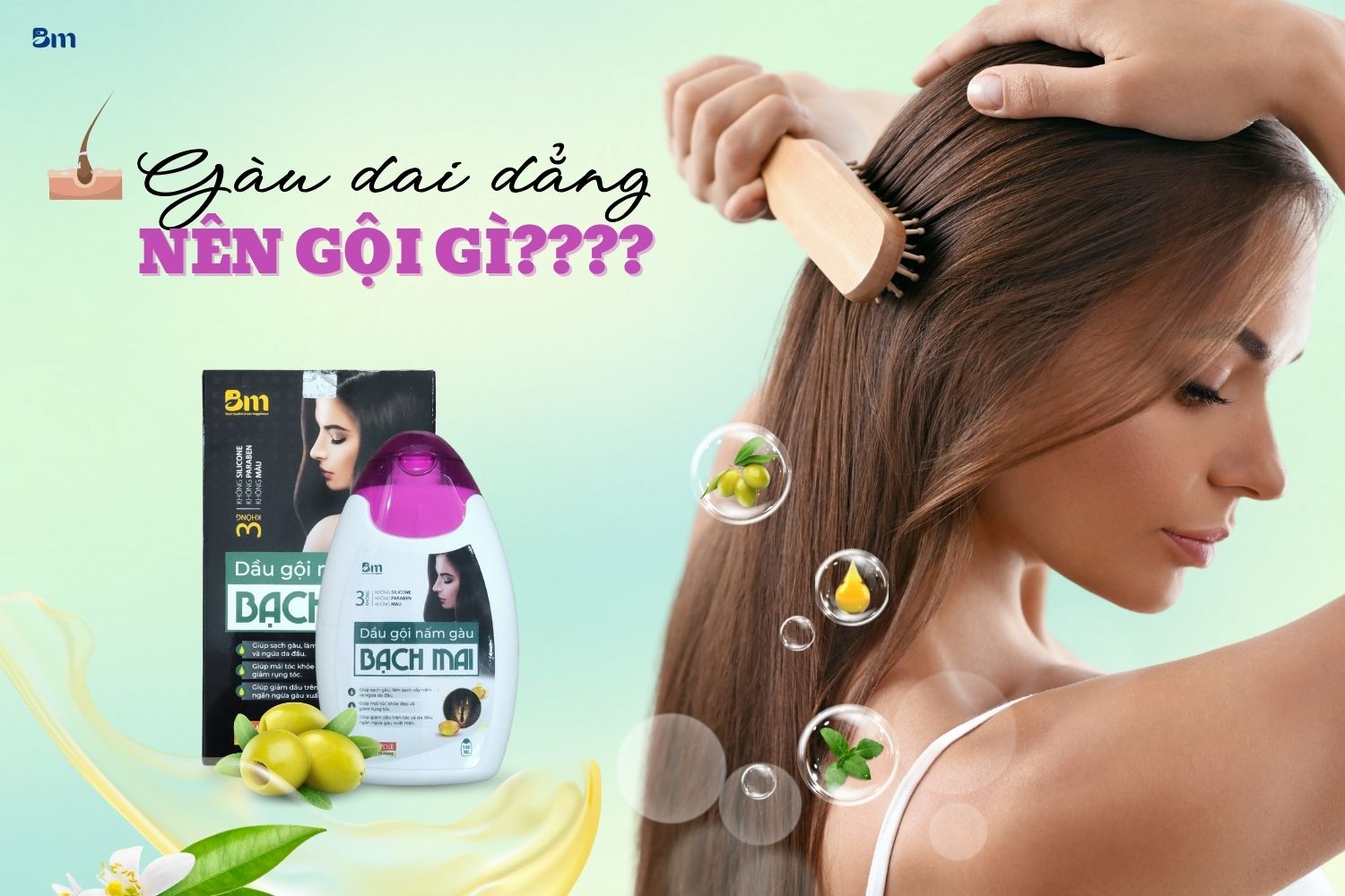 Gàu dai dẳng nên gội gì? Giải pháp 