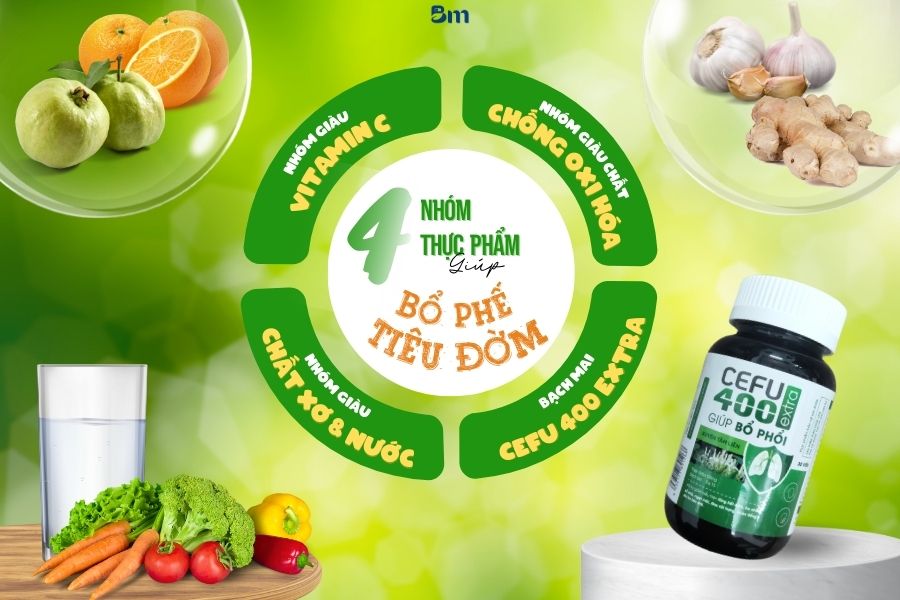 3+ nhóm thực phẩm giúp bổ phế, tiêu đờm, giảm ho trong tích tắc