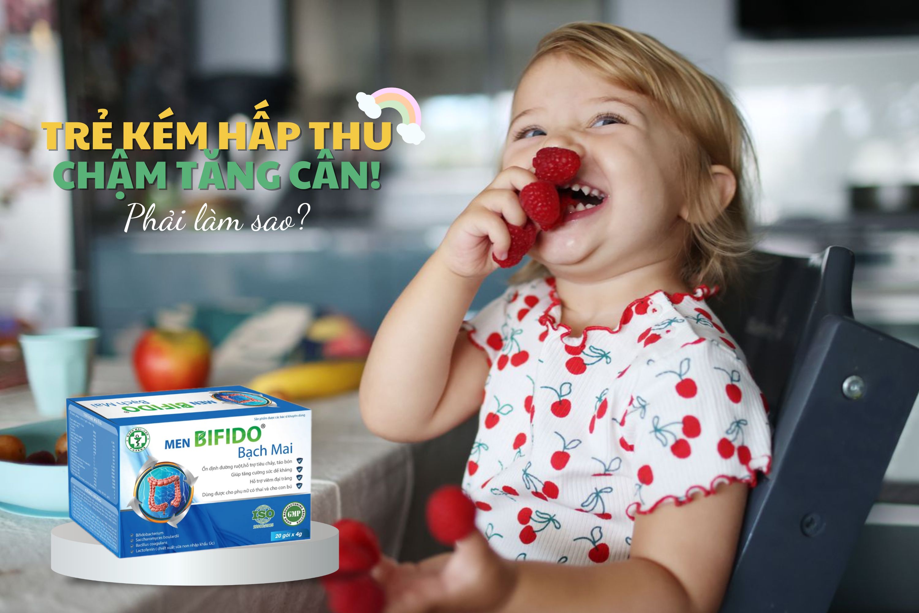 Cha mẹ cần làm gì khi trẻ kém hấp thu chậm tăng cân?