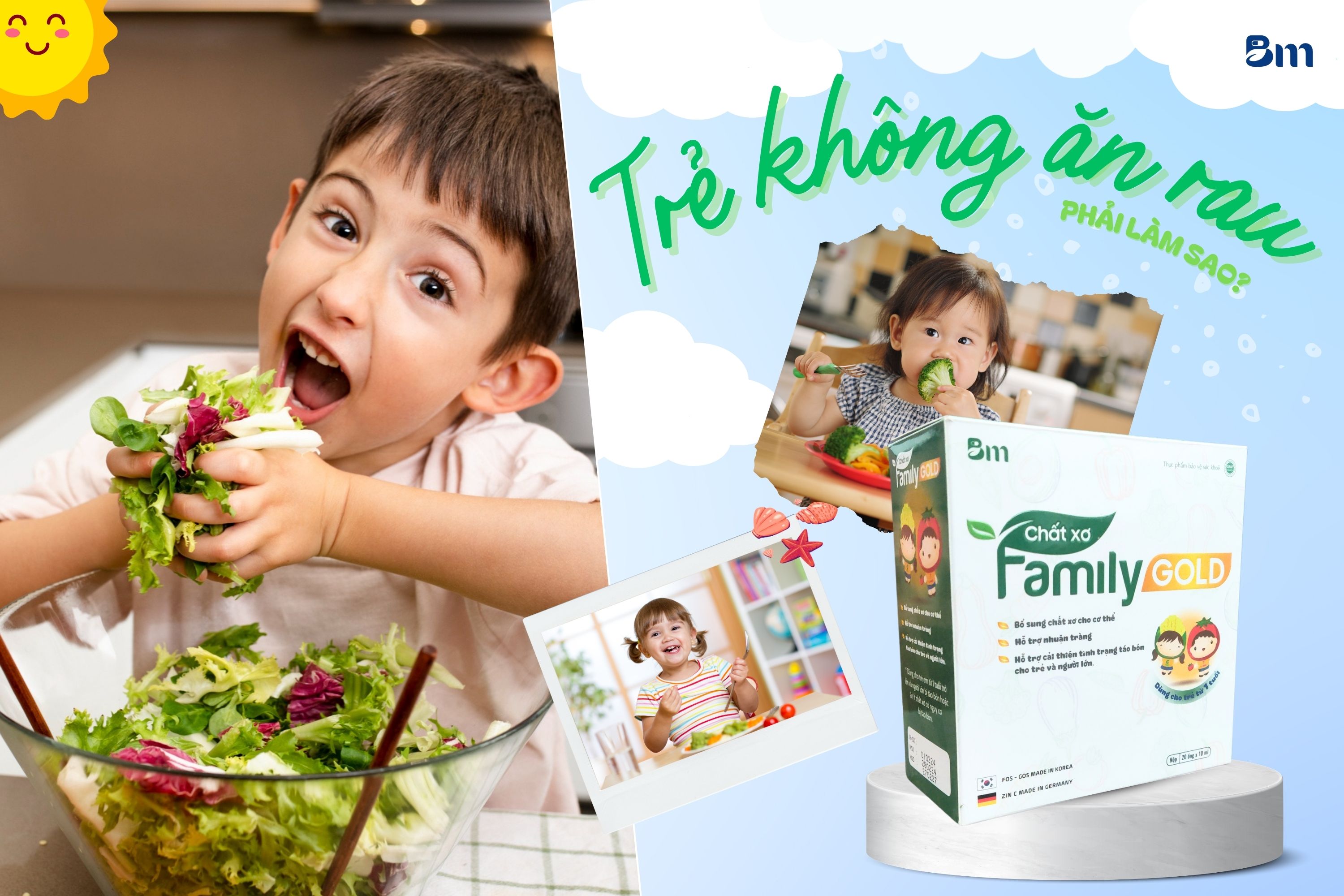 Cách tập cho bé ăn rau - Giúp bé hết “kỳ thị” rau xanh dễ dàng