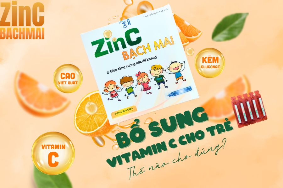 Bổ sung Vitamin C cho trẻ: Cách thức, liều lượng và sản phẩm phù hợp