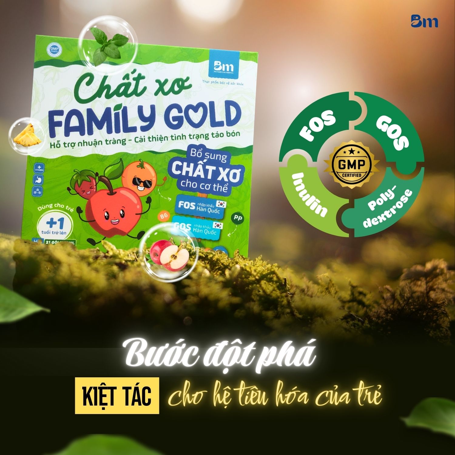 Chất xơ Family Gold là giải pháp hoàn hảo giúp bạn và gia đình bổ sung đủ chất xơ một cách dễ dàng