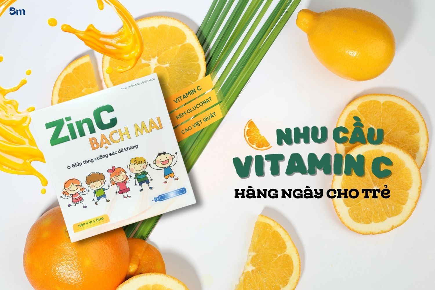 Nhiều bố mẹ băn khoăn không biết nhu cầu vitamin C hàng ngày cho trẻ là bao nhiêu