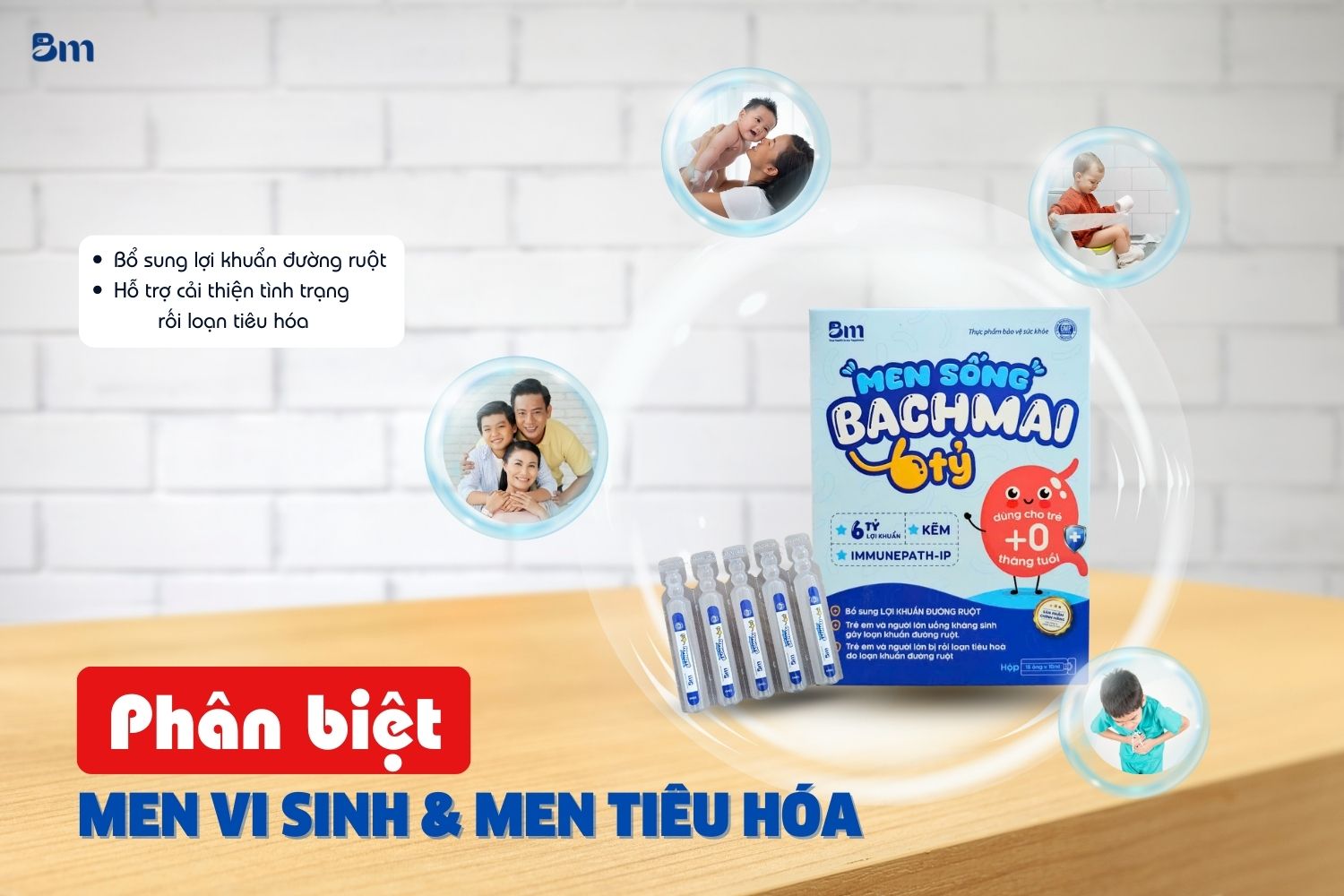 Phân biệt men vi sinh và men tiêu hóa có những điểm khác biệt cơ bản nào