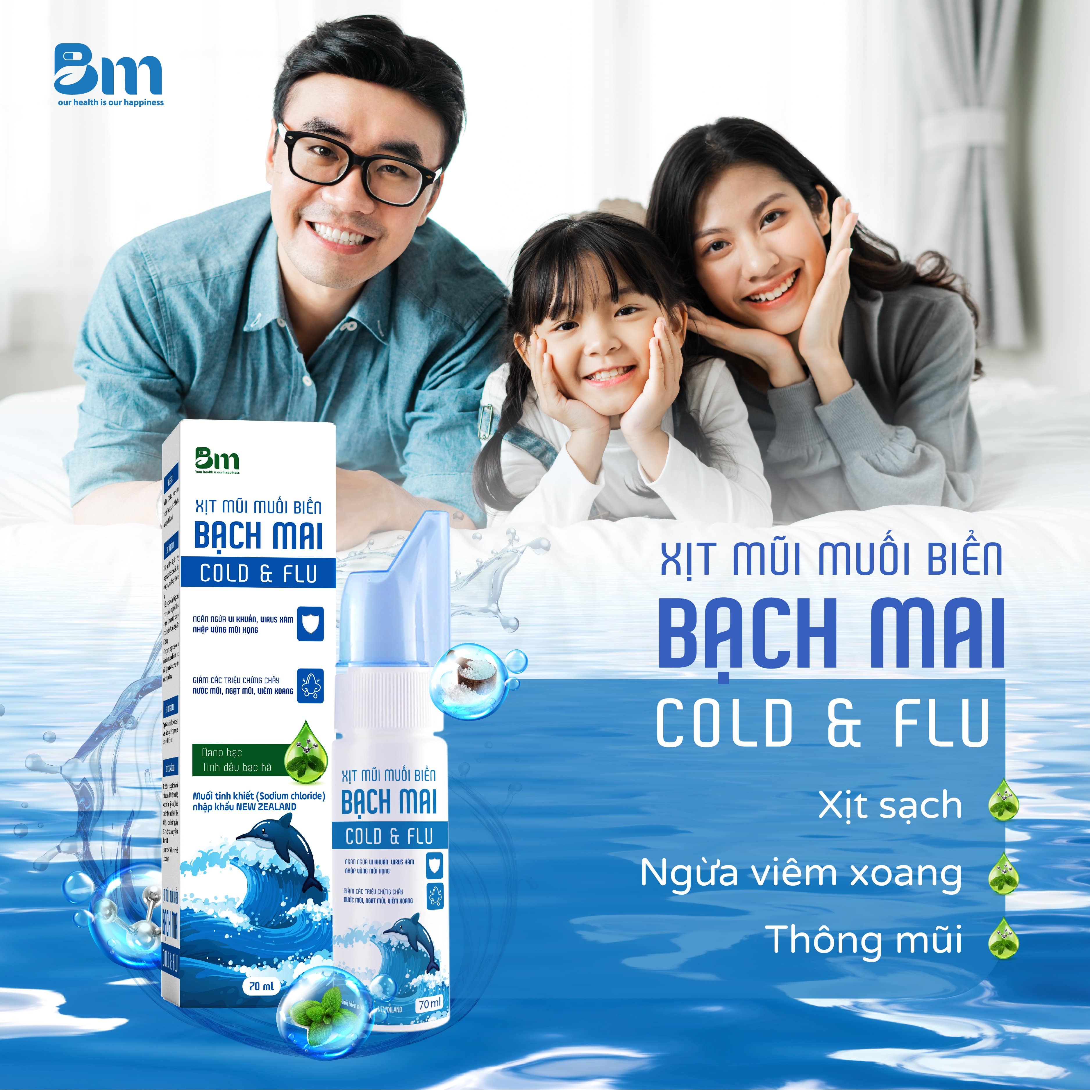 Xịt muối biển Bạch Mai Dược Bạch Mai