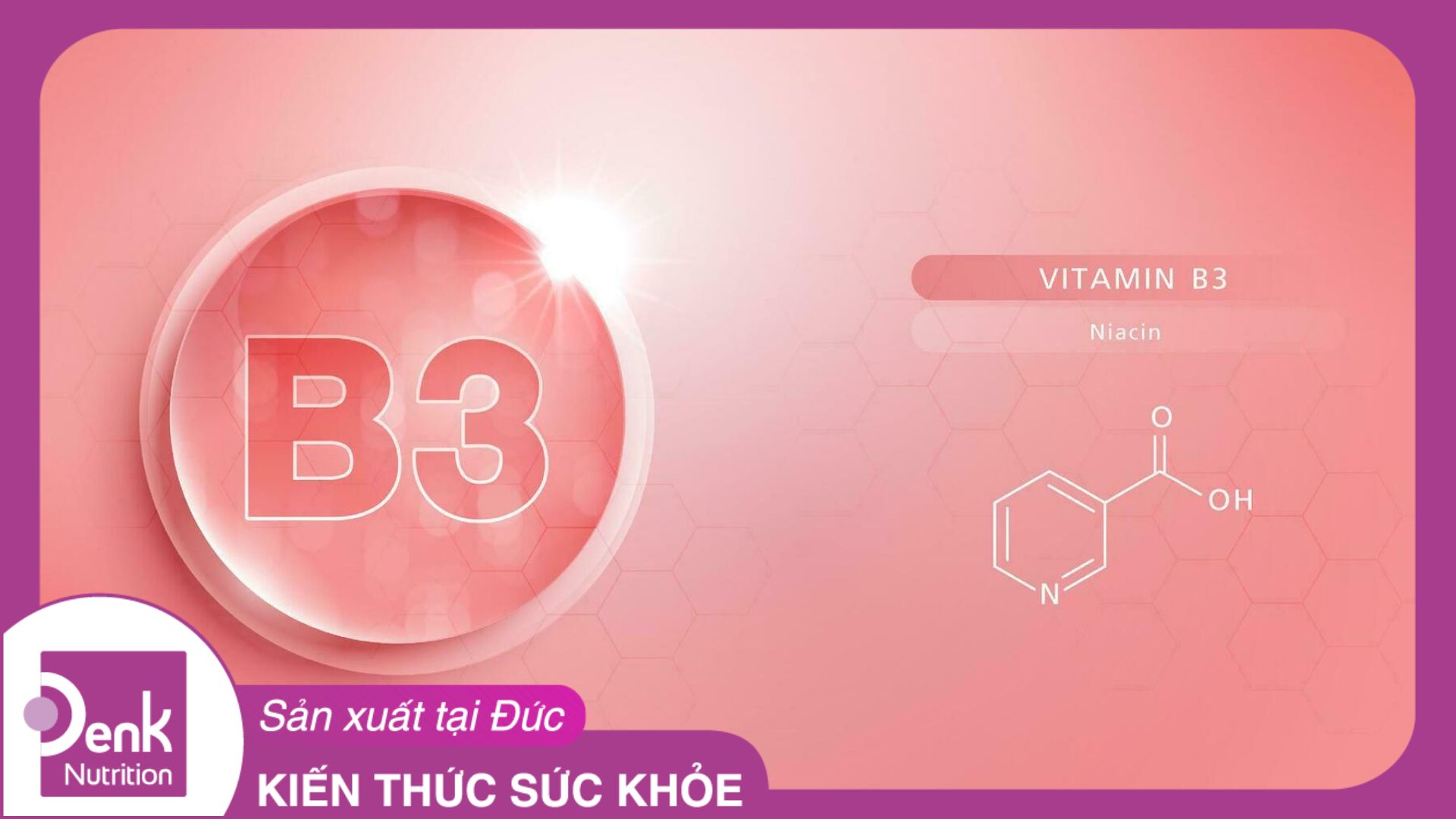 Thiếu vitamin B3 gây bệnh gì?