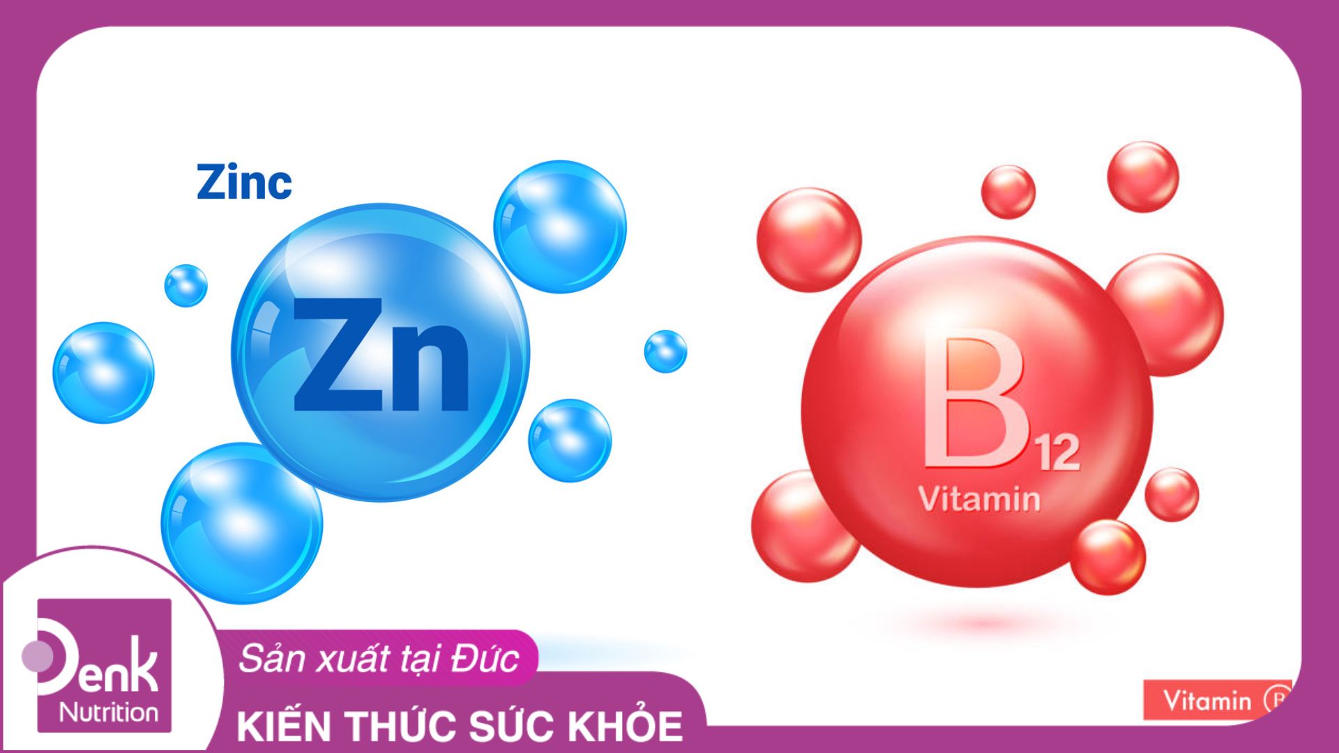 Kẽm zinc và vitamin B12 có tác dụng gì?