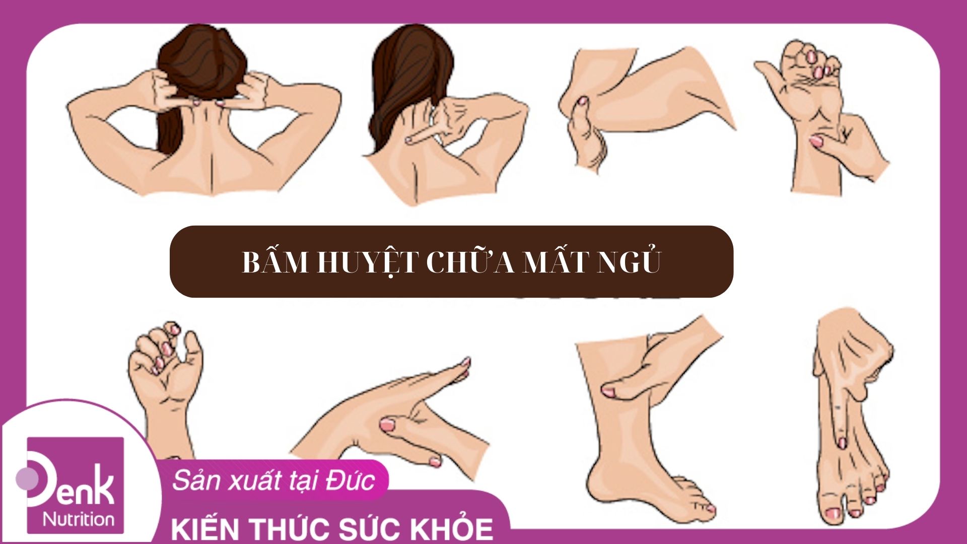 Bấm huyệt chữa mất ngủ