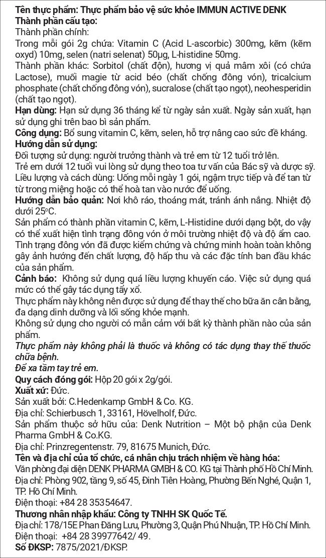 immun active Denk