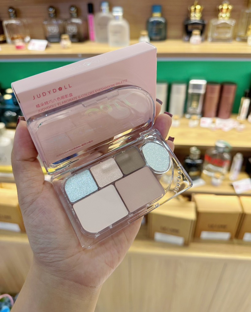 Judydoll Bảng Phấn Mắt Sáu Màu Flash Matte