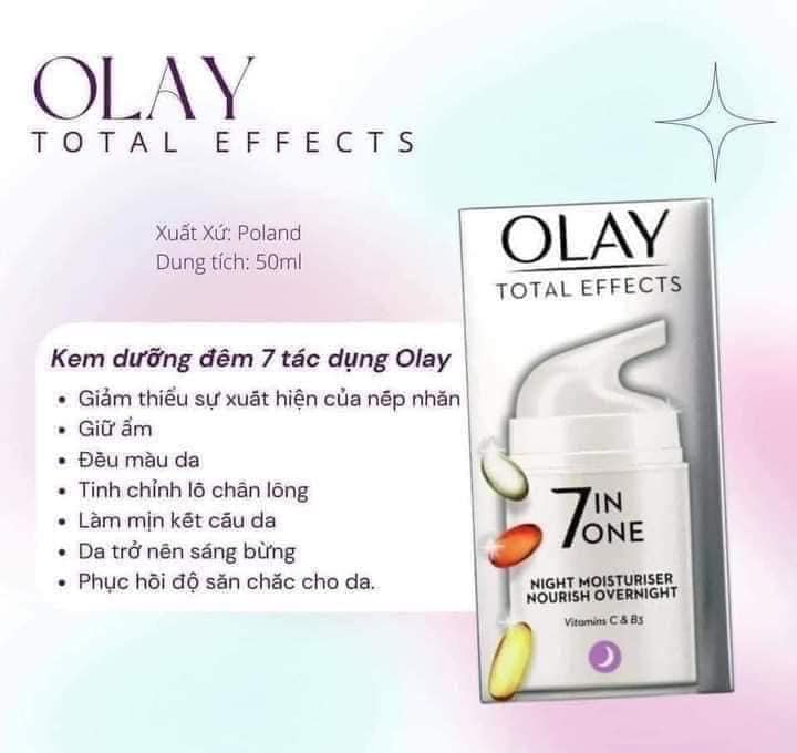Kem Dưỡng Ban Ngày Olay Total Effects 7 In One Day Moisturiser Nourish & Hydrate 50ml