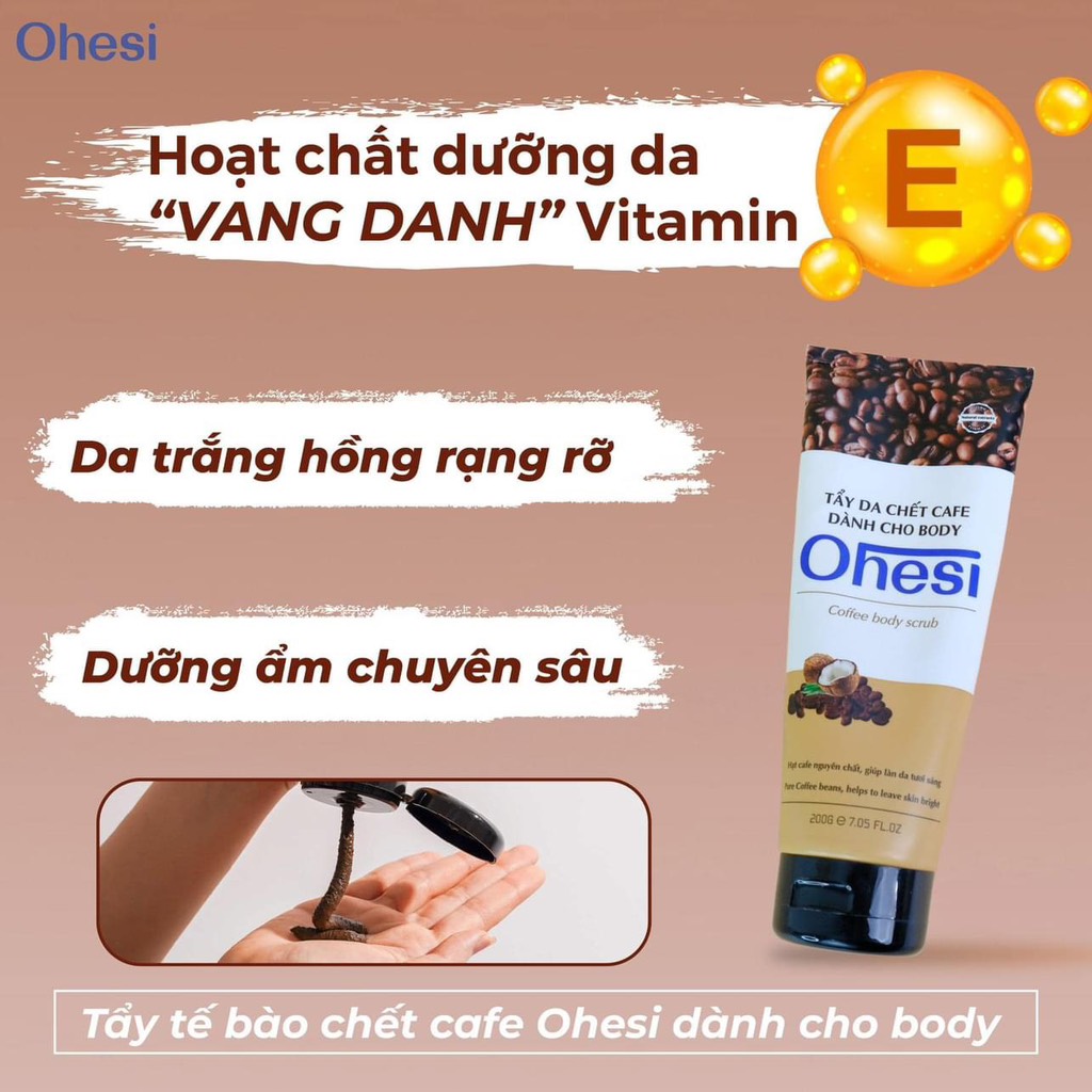 Tẩy Da Chết CAFE OHESI 100g MP