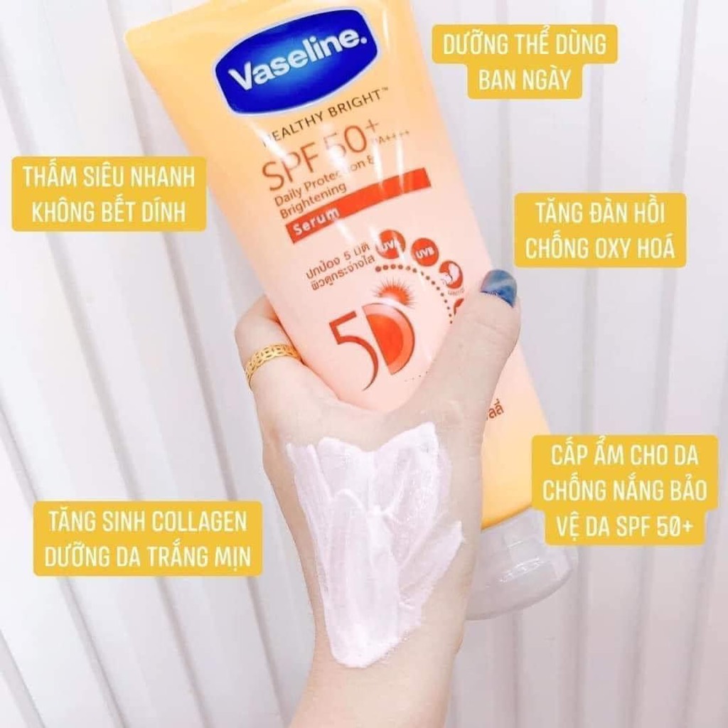 Sữa dưỡng thể Vaseline 50X SPF 50+++ MP