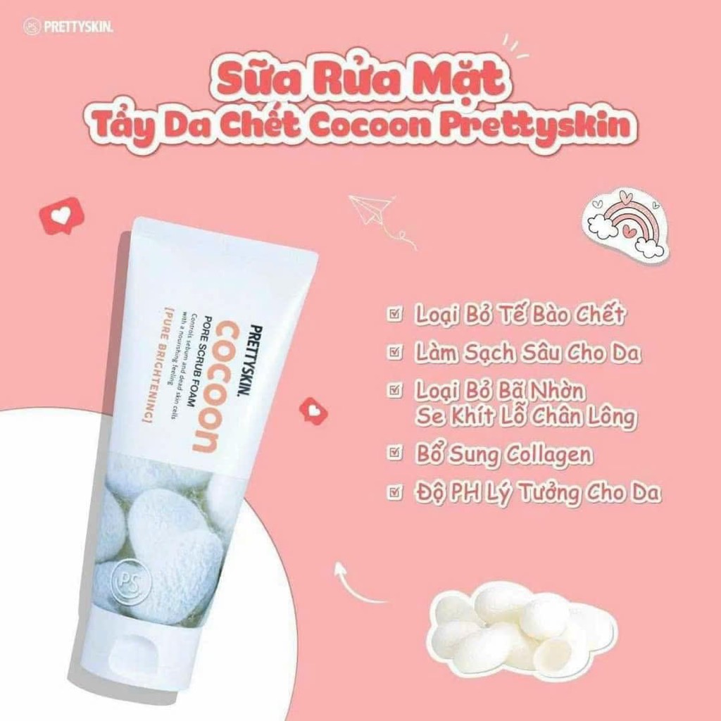 SRM tẩy da chết Pretty cocoon 150ml MP