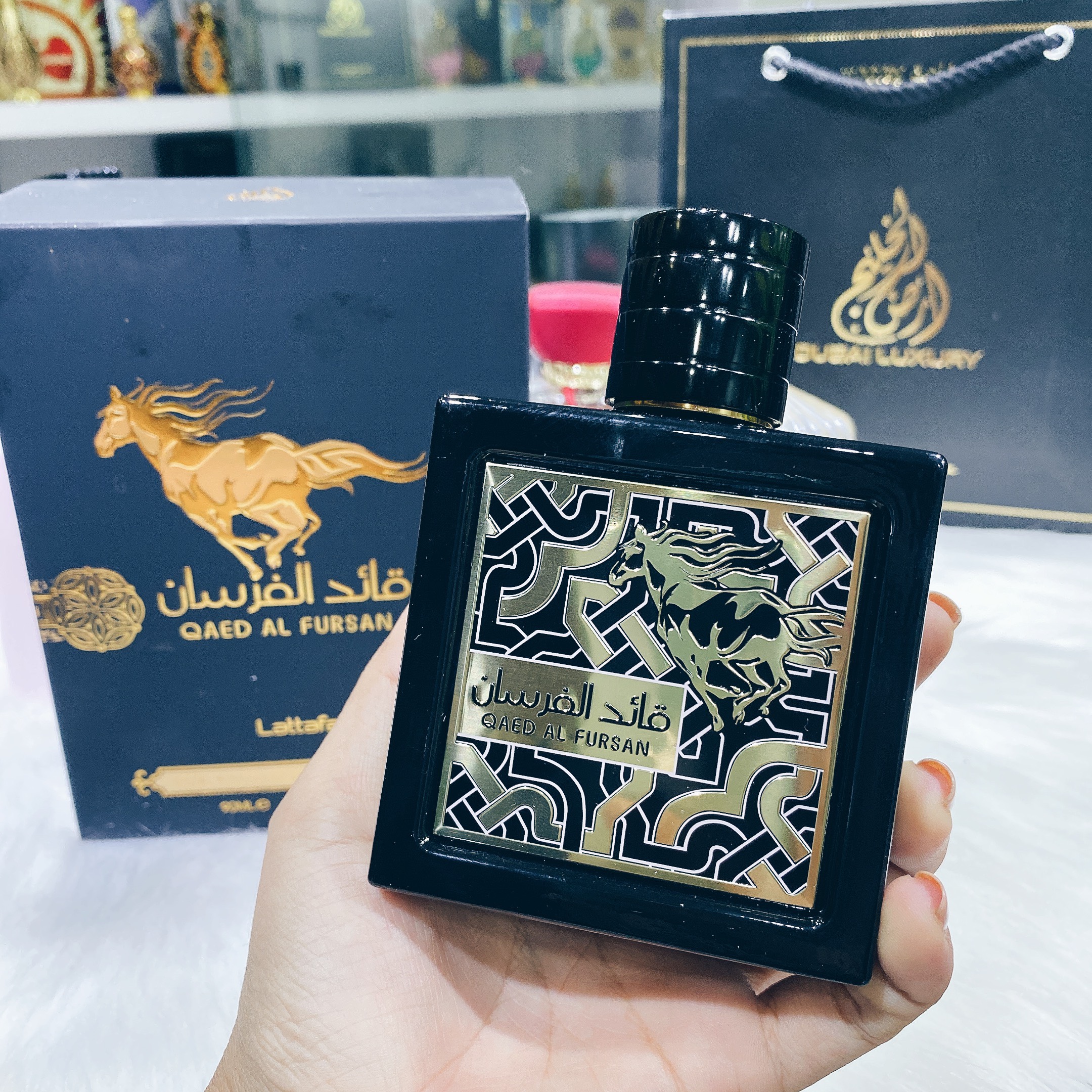 Nước hoa nam Lattafa Qaed Al Fursan EDP (Ngựa Dứa) [100ml chính hãng]