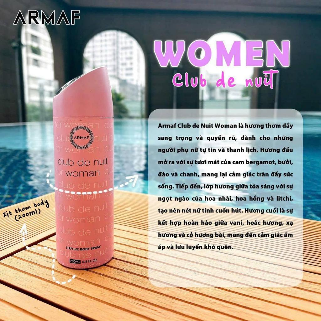 Xịt thơm nước hoa body Armaf Odyssey ( đủ loại) - chính hãng 200ml