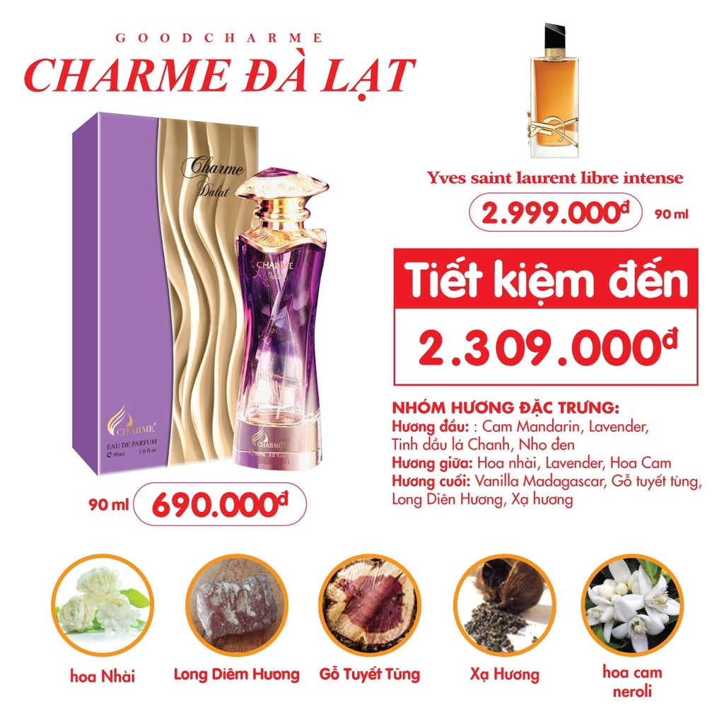 Nước Hoa Nữ Good Charme Đà Lạt 90ml