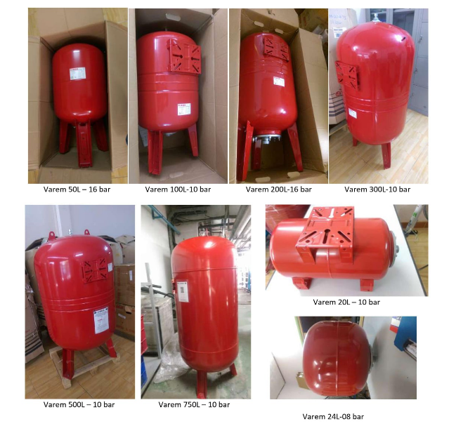 Công dụng của bình tích áp Varem  ?