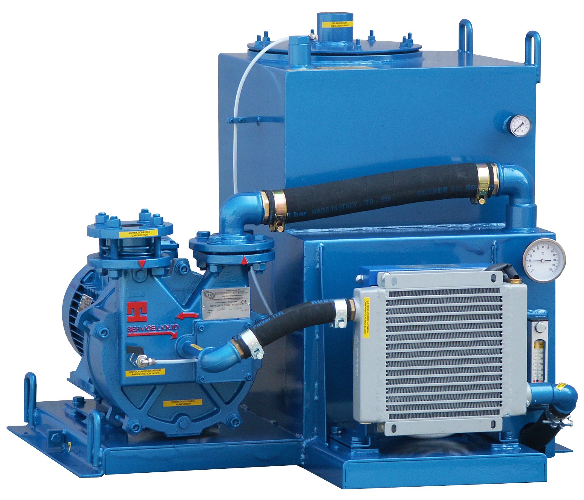 Thông số kỹ thuật bơm chân không một vòng nước Travaini